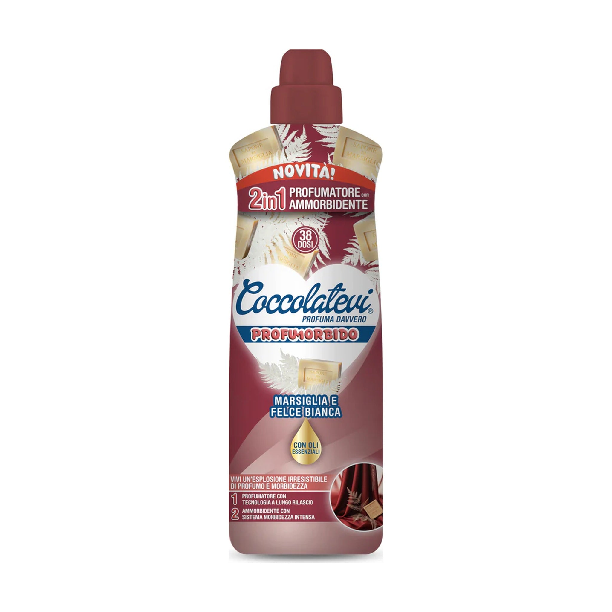 COCCOLATEVI AMMORBIDENTE 2IN1 MARSIGLIA E FELCE BIANCA 760 ML