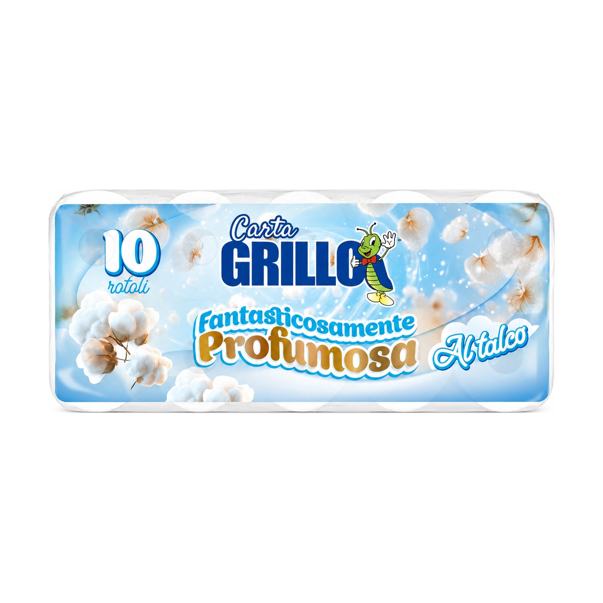 GRILLO CARTA IGIENICA AL TALCO 10 ROTOLI