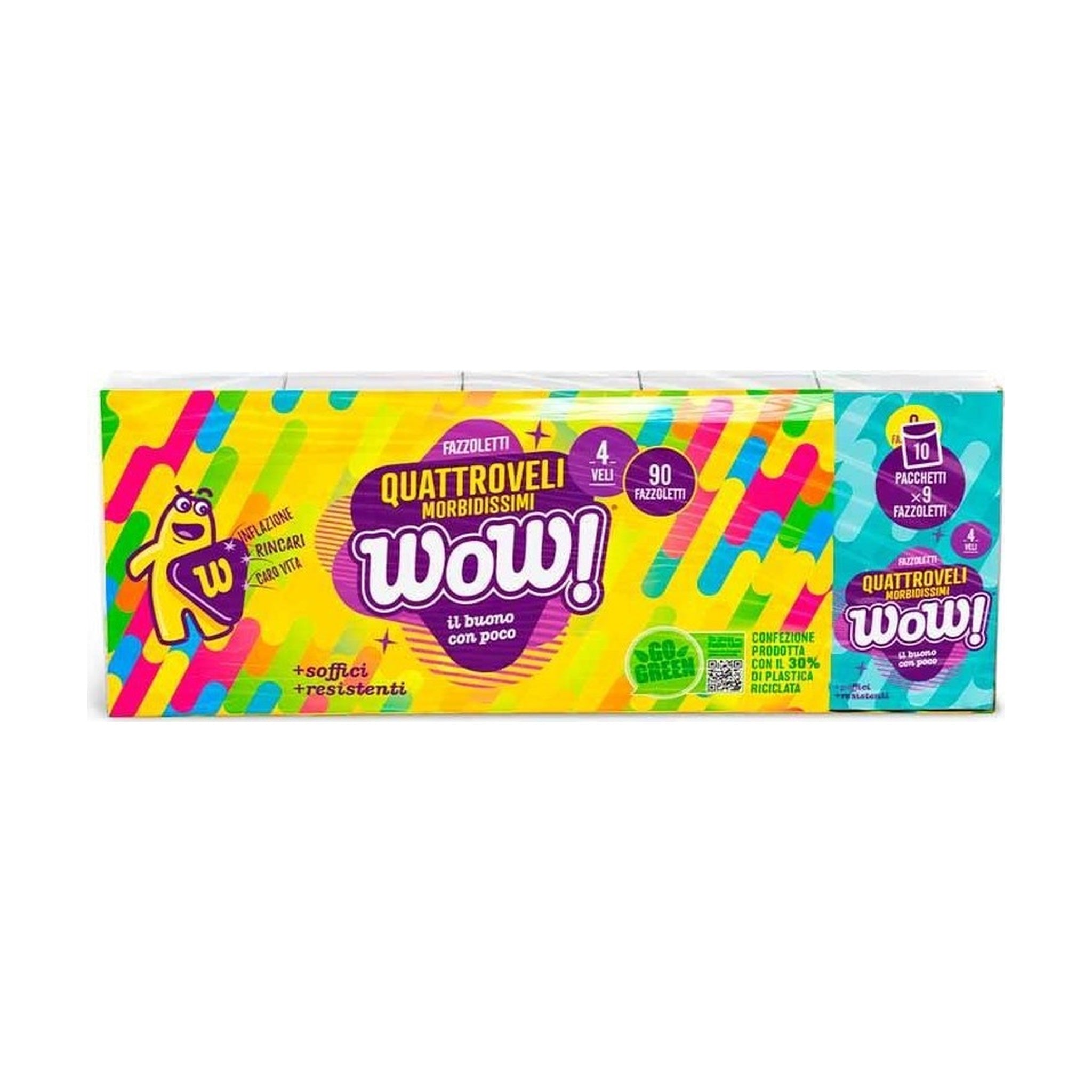 WOW FAZZOLETTI 4 VELI X 10 PACCHETTI