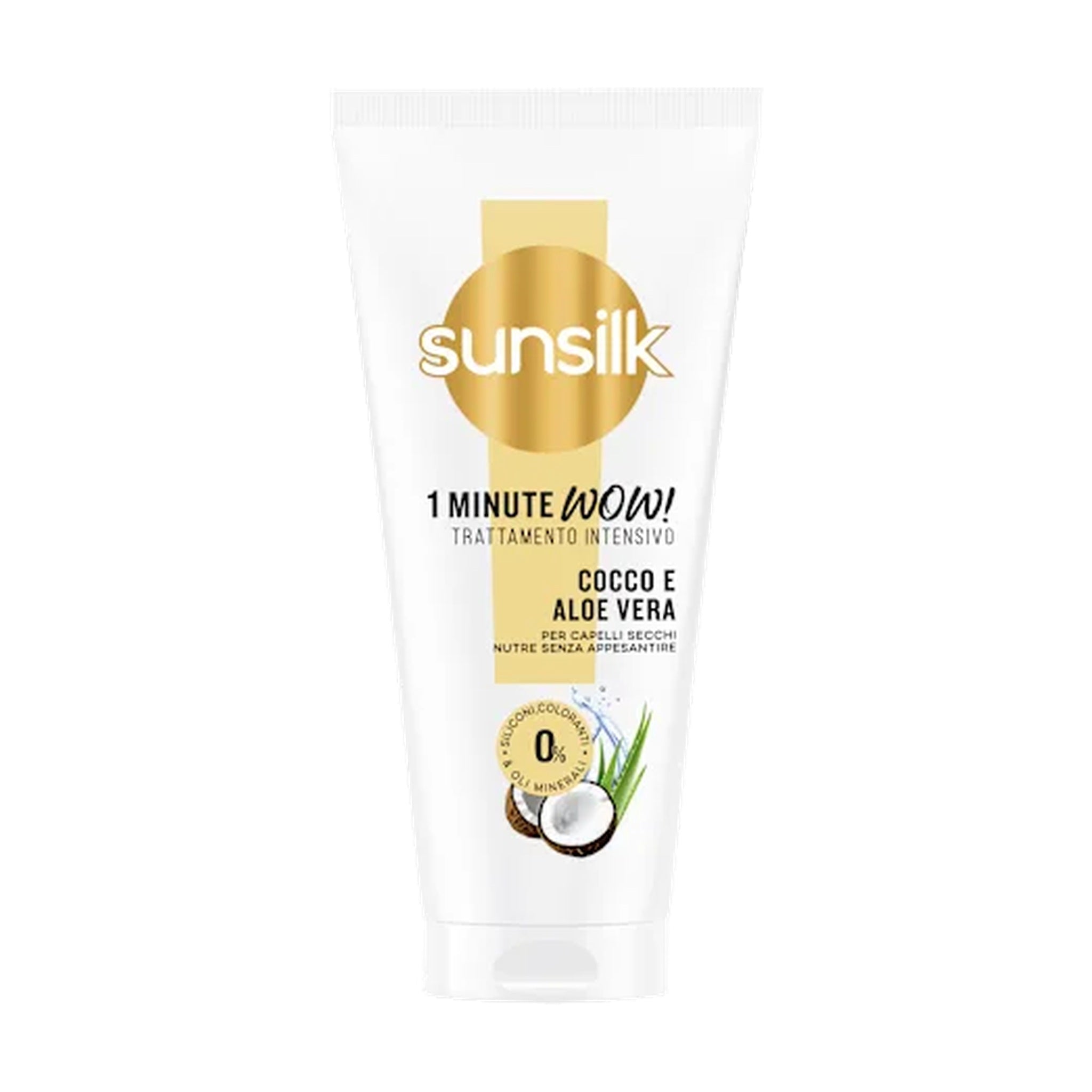 SUNSILK TRATTAMENTO INTENSIVO 1 MINUTO COCCO E ALOE VERA 180 ML