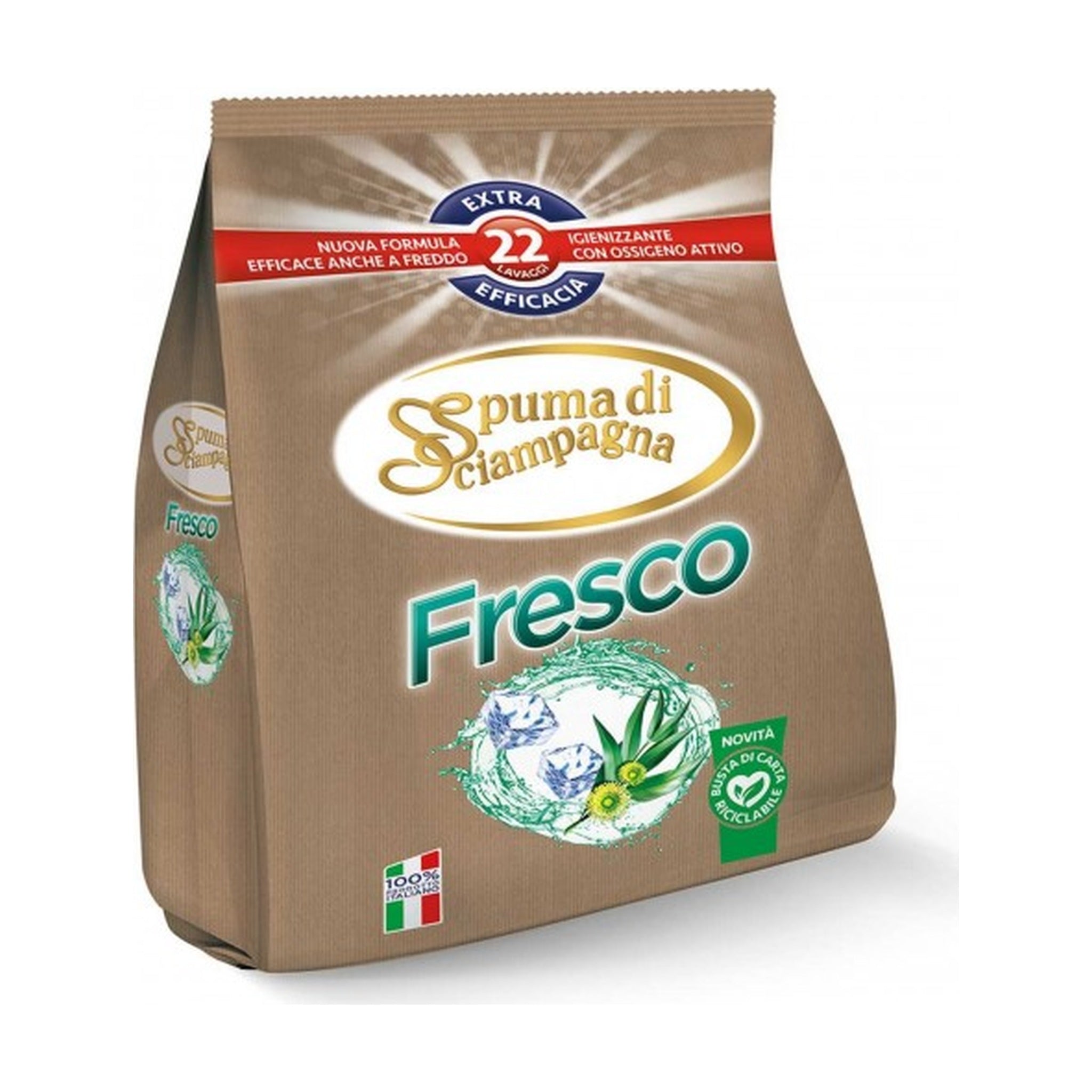 SPUMA DI SCIAMPAGNA DETERSIVO IN POLVERE FRESCO PURO 22 LAVAGGI