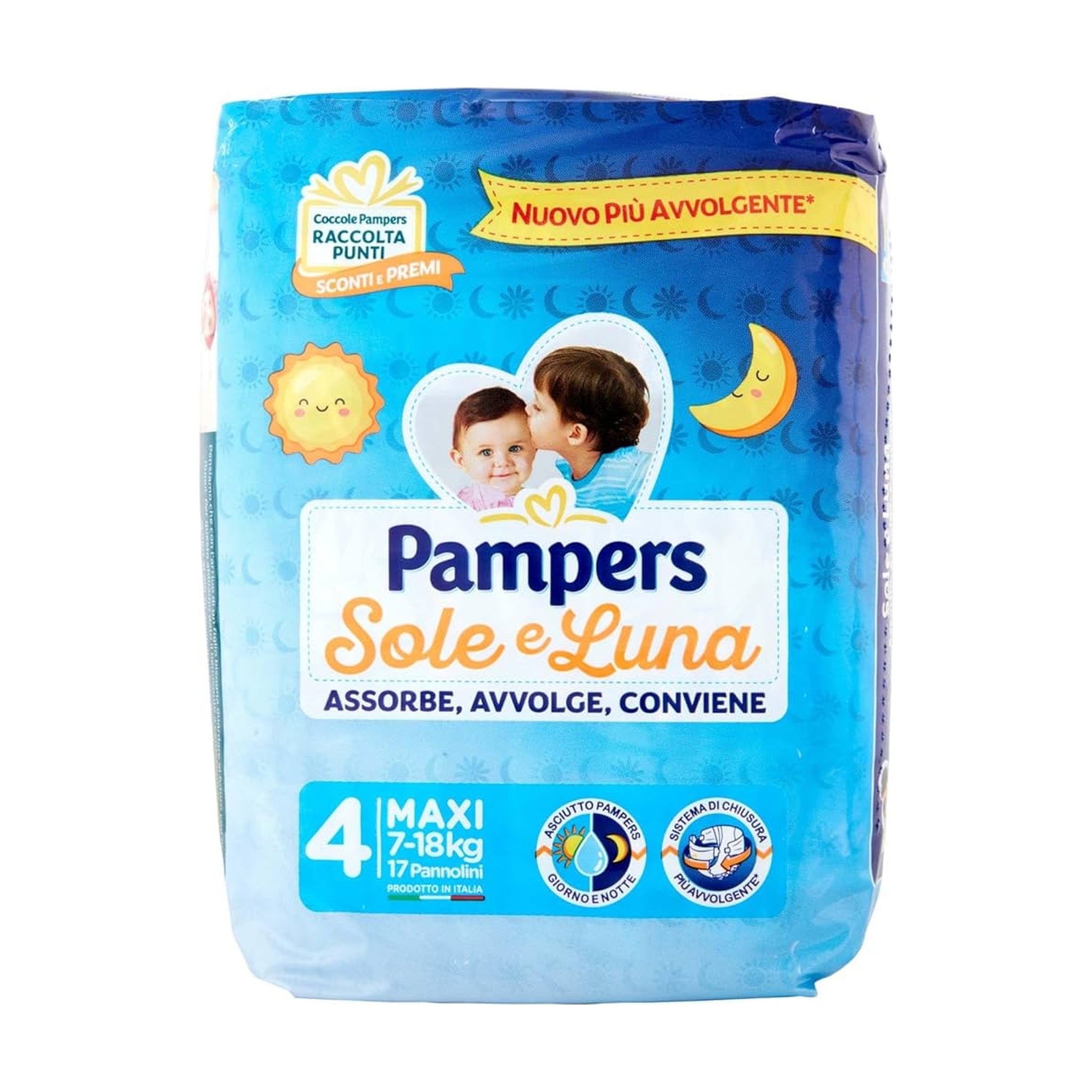 PAMPERS SOLE E LUNA 4 MAXI 17 PZ