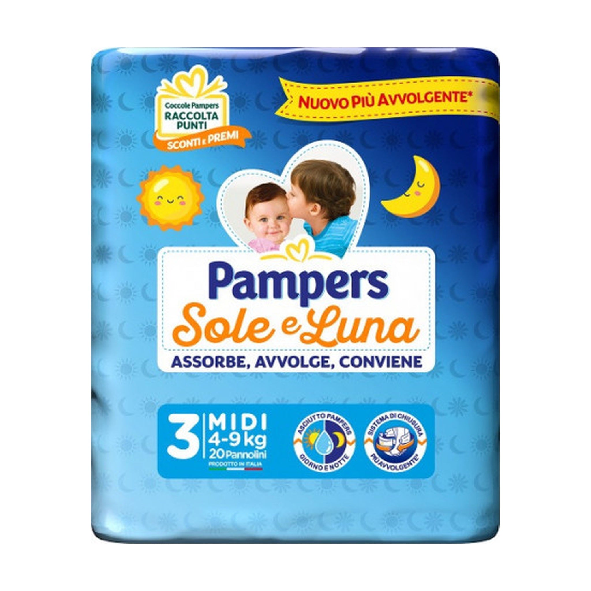 PAMPERS SOLE E LUNA 3 MIDI 20 PZ