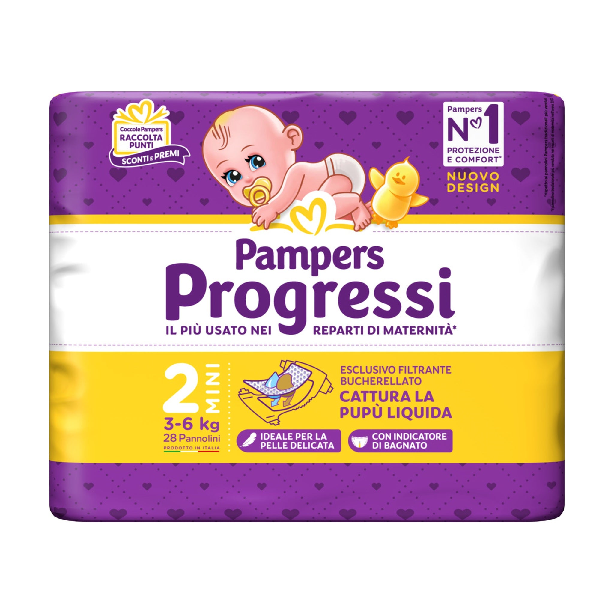 PAMPERS PROGRESSI MINI TAGLIA 2 28 PZ