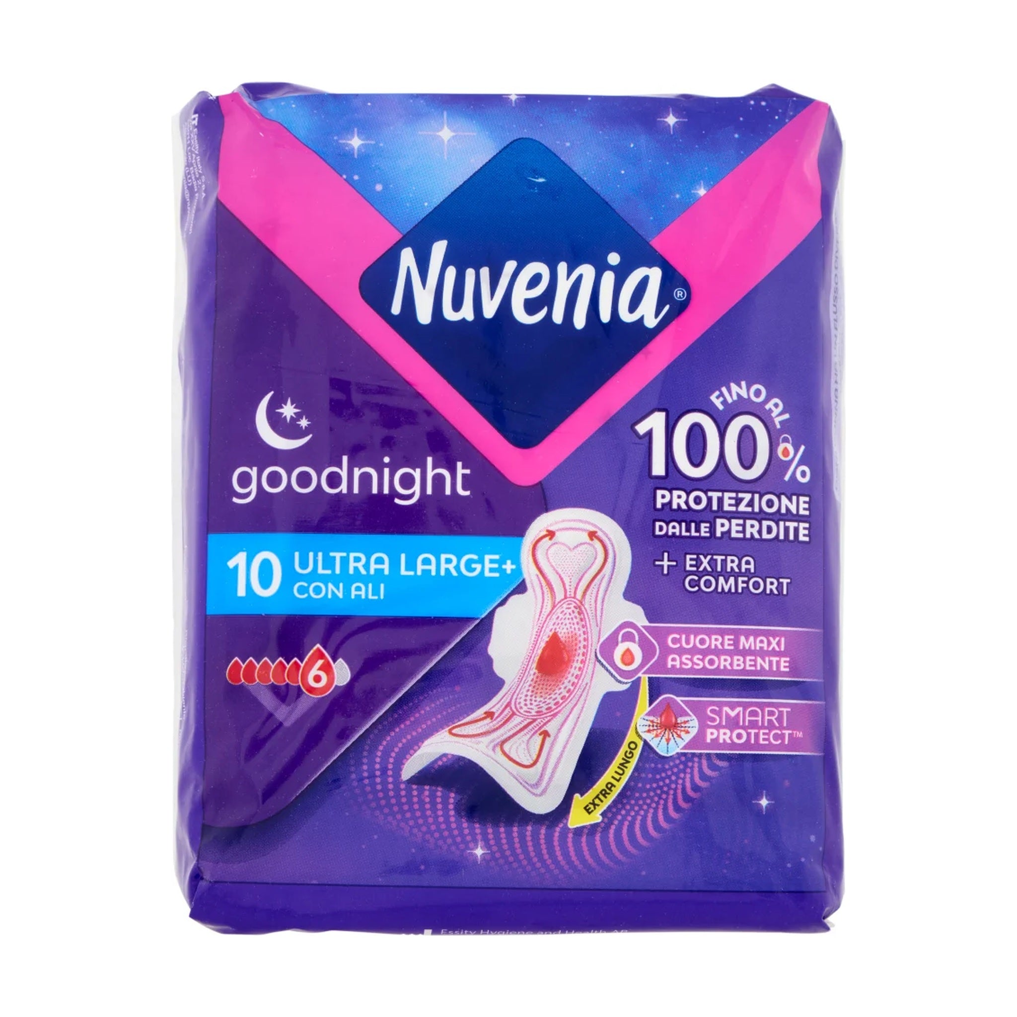 NUVENIA GOODNIGHT ULTRA LARGE+ CON ALI 10 PZ