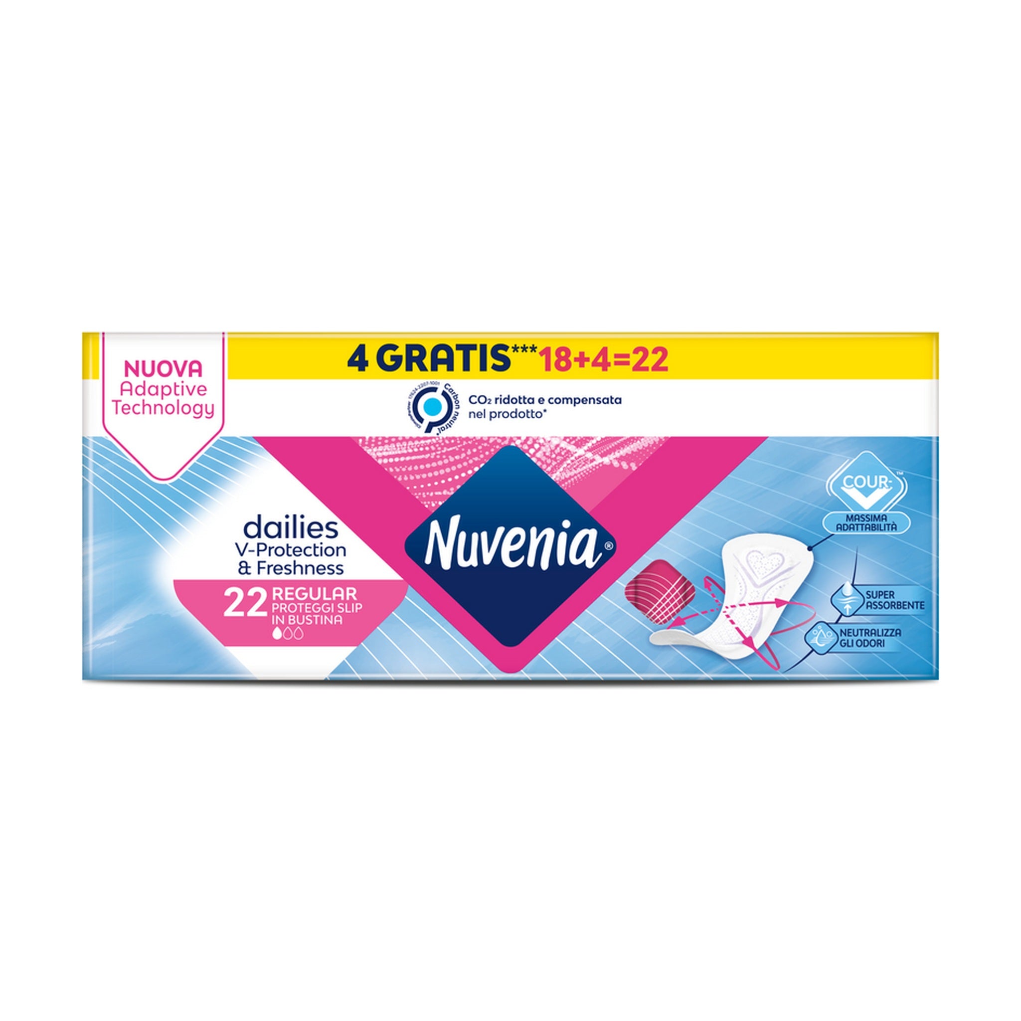 NUVENIA PROTEGGI SLIP ANATOMICO RIPIEGATO 22 PZ
