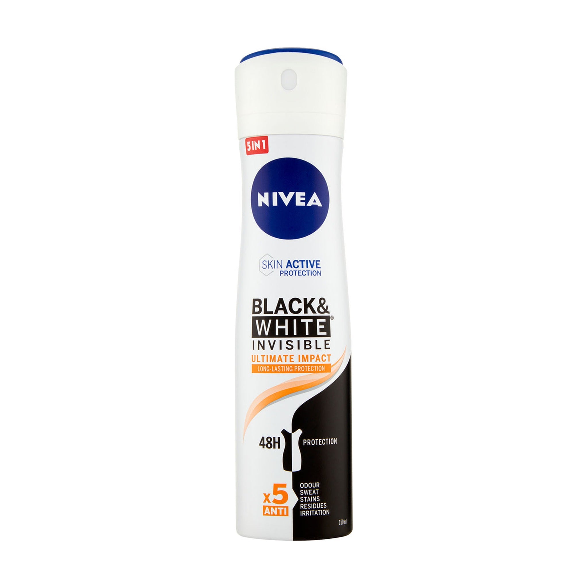 NIVEA BLACK & WHITE INVISIBLE ULTIMATE IMPACT SPRAY 150 ML