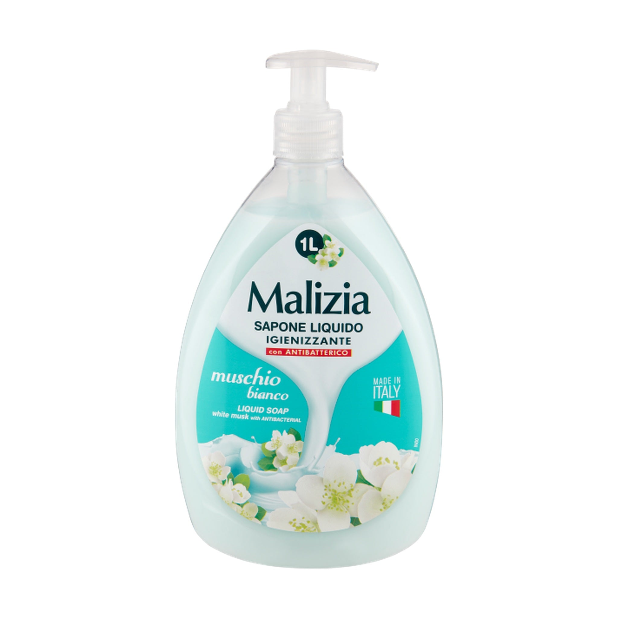 MALIZIA SAPONE LIQUIDO MANI ANTIBATTERICO MUSCHIO BIANCO 1000 ML