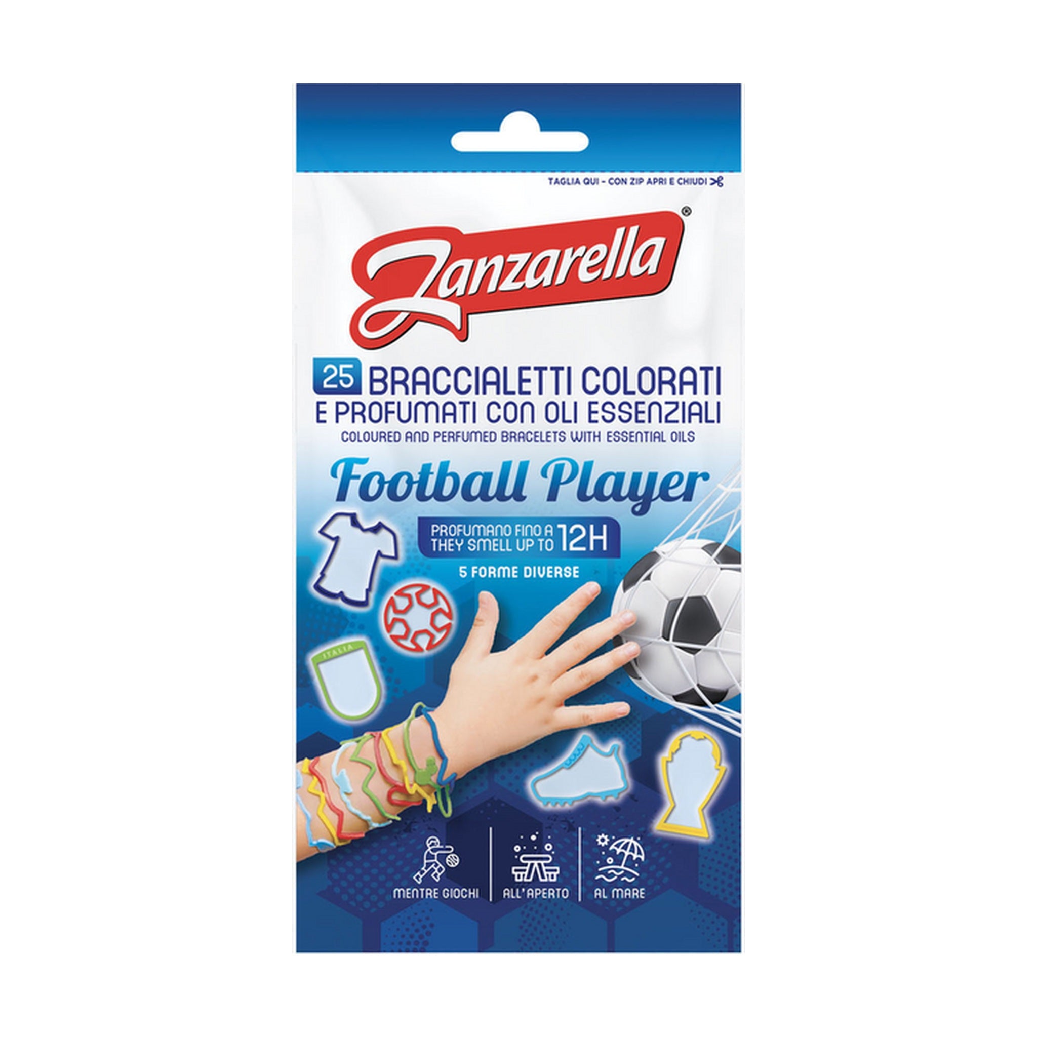 ZANZARELLA 25 BRACCIALETTI ANTIZANZARE PROFUMATI