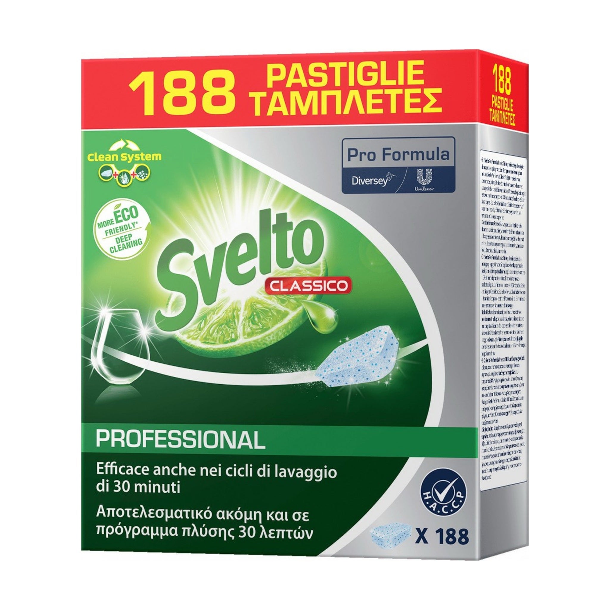SVELTO LAVASTOVIGLIE CLASSIC TABS X188