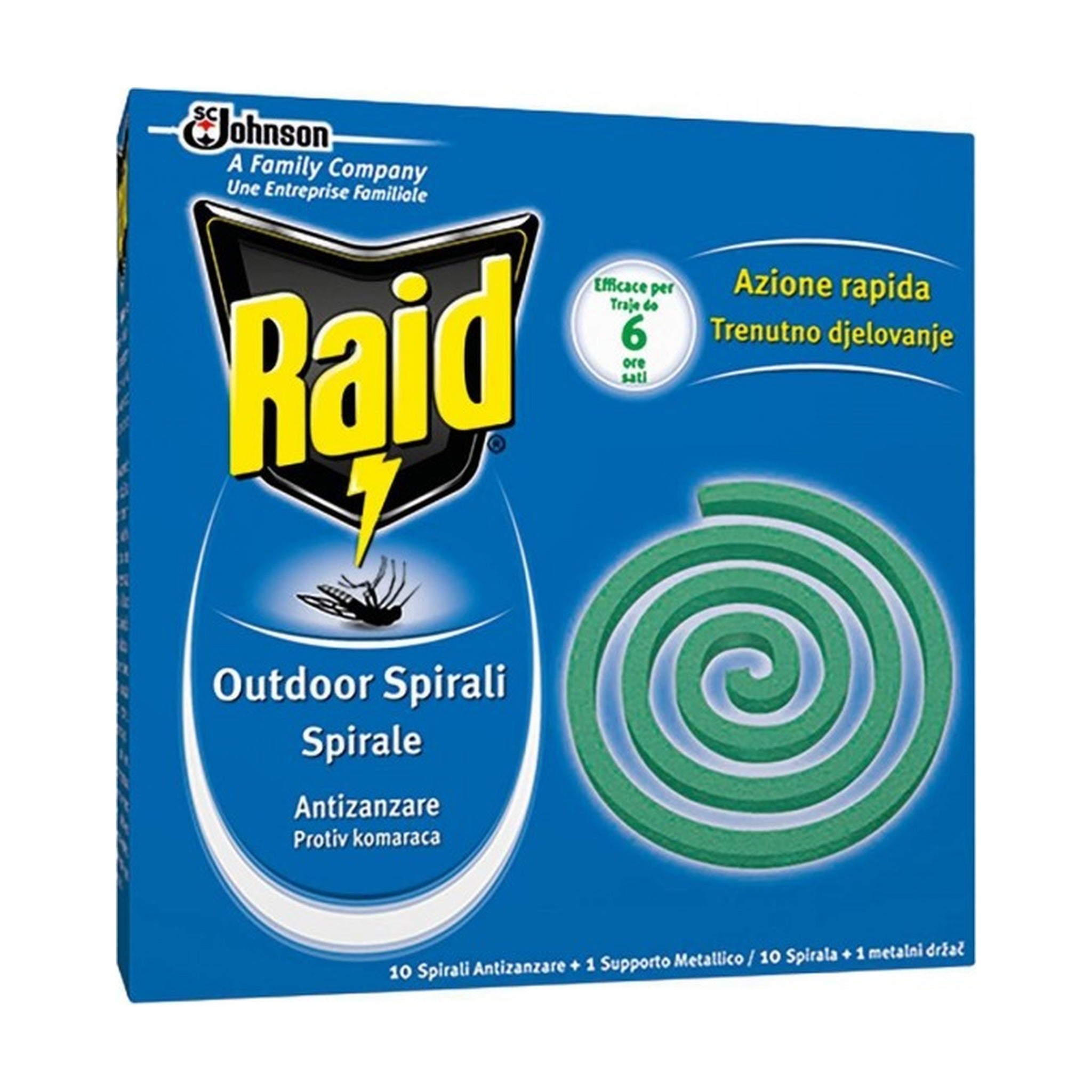 RAID SPIRALI ANTIZANZARE 10 PZ