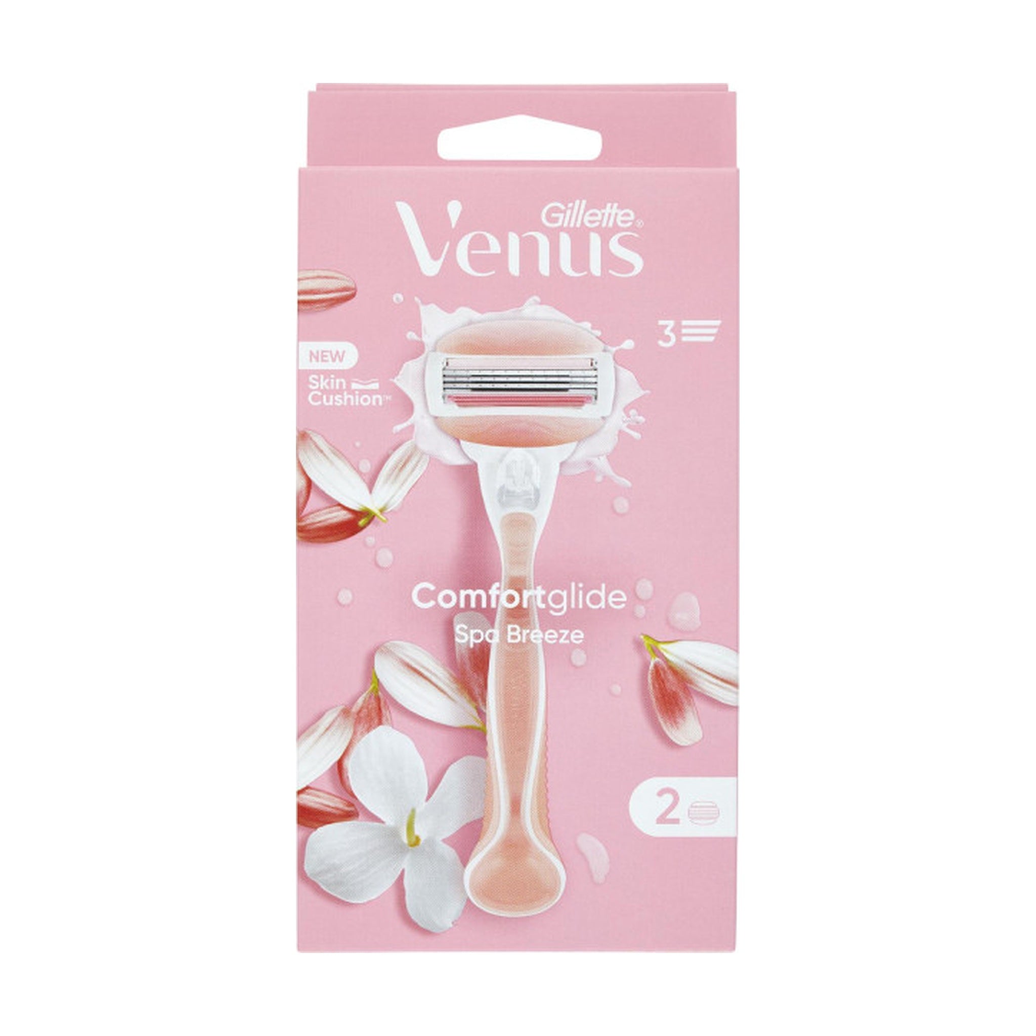 GILLETTE VENUS RASOIO COMFORTGLIDE SPA BREEZE 3LAME+2RICARICA