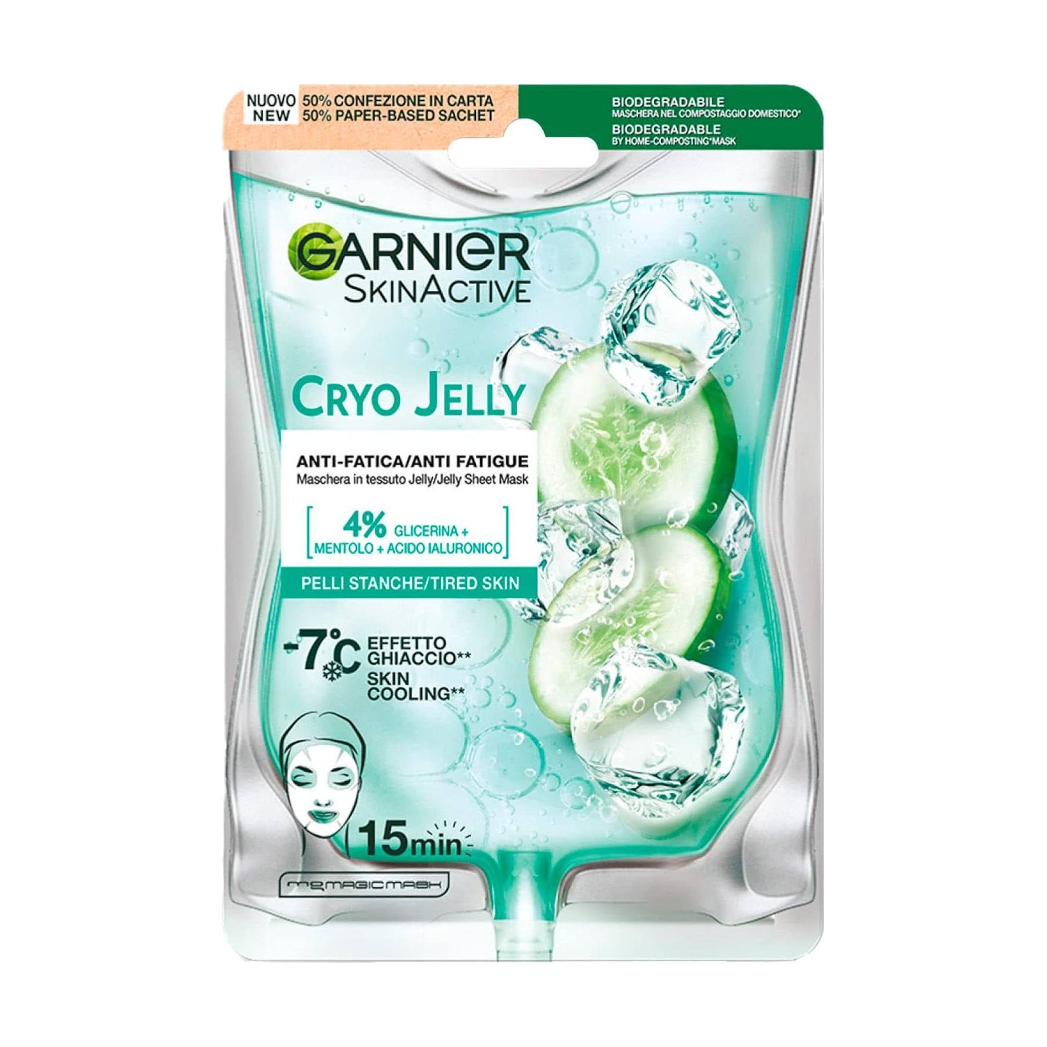 GARNIER SKINACTIVE MASCHERA VISO HYALURONIC CRYO JELLY