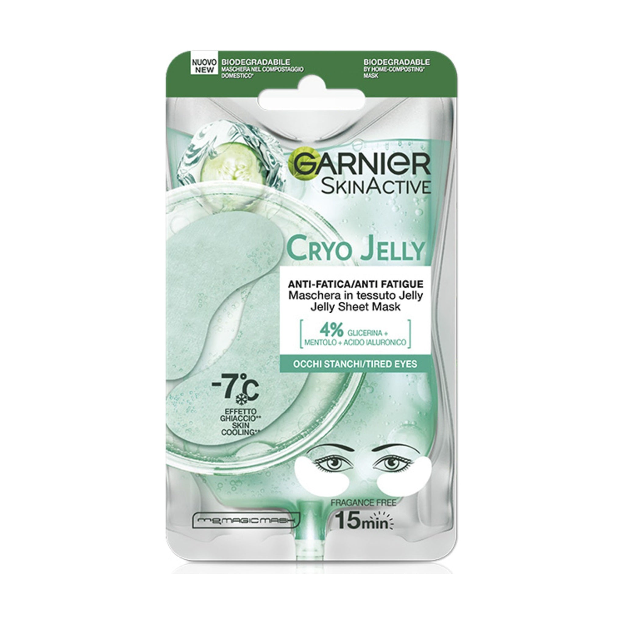 GARNIER SKINACTIVE MASCHERA OCCHI HYALURONIC CRYO JELLY