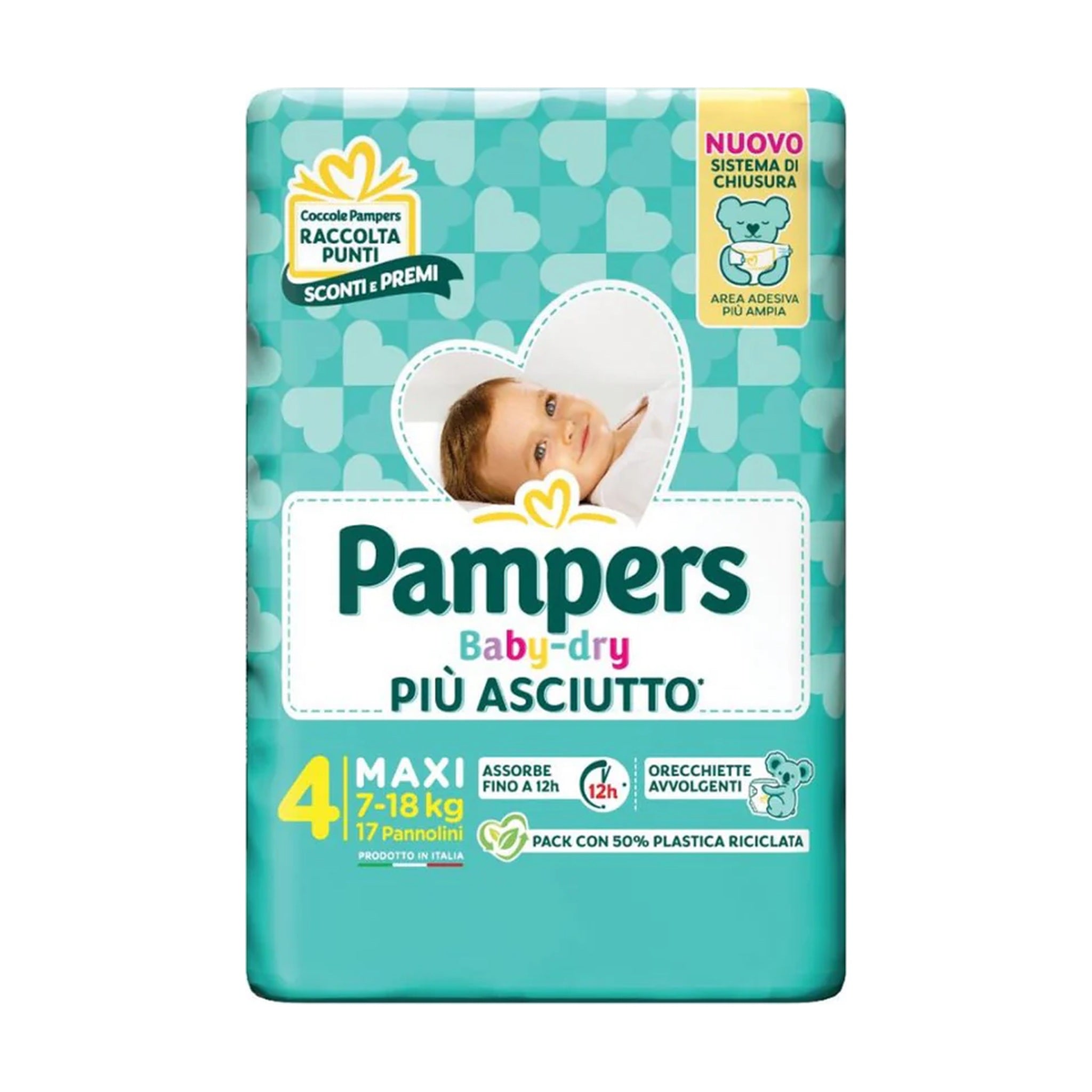 PAMPERS BABY DRY 7- 18 KG 17 GR