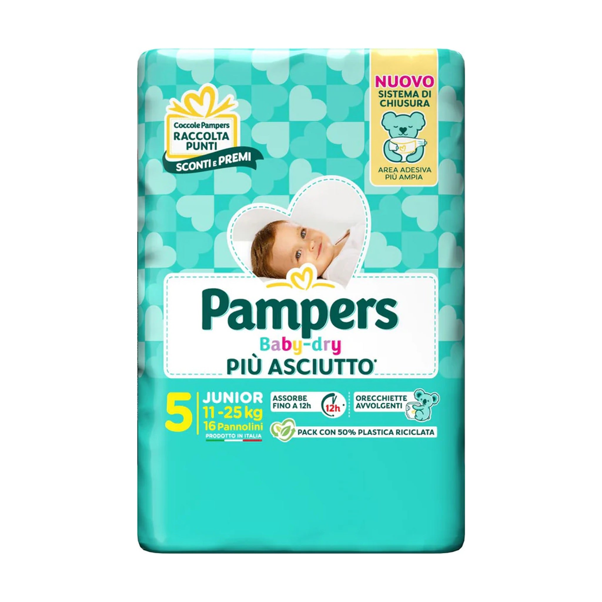 PAMPERS BABY DRY 5 11- 16PZ 25 KG