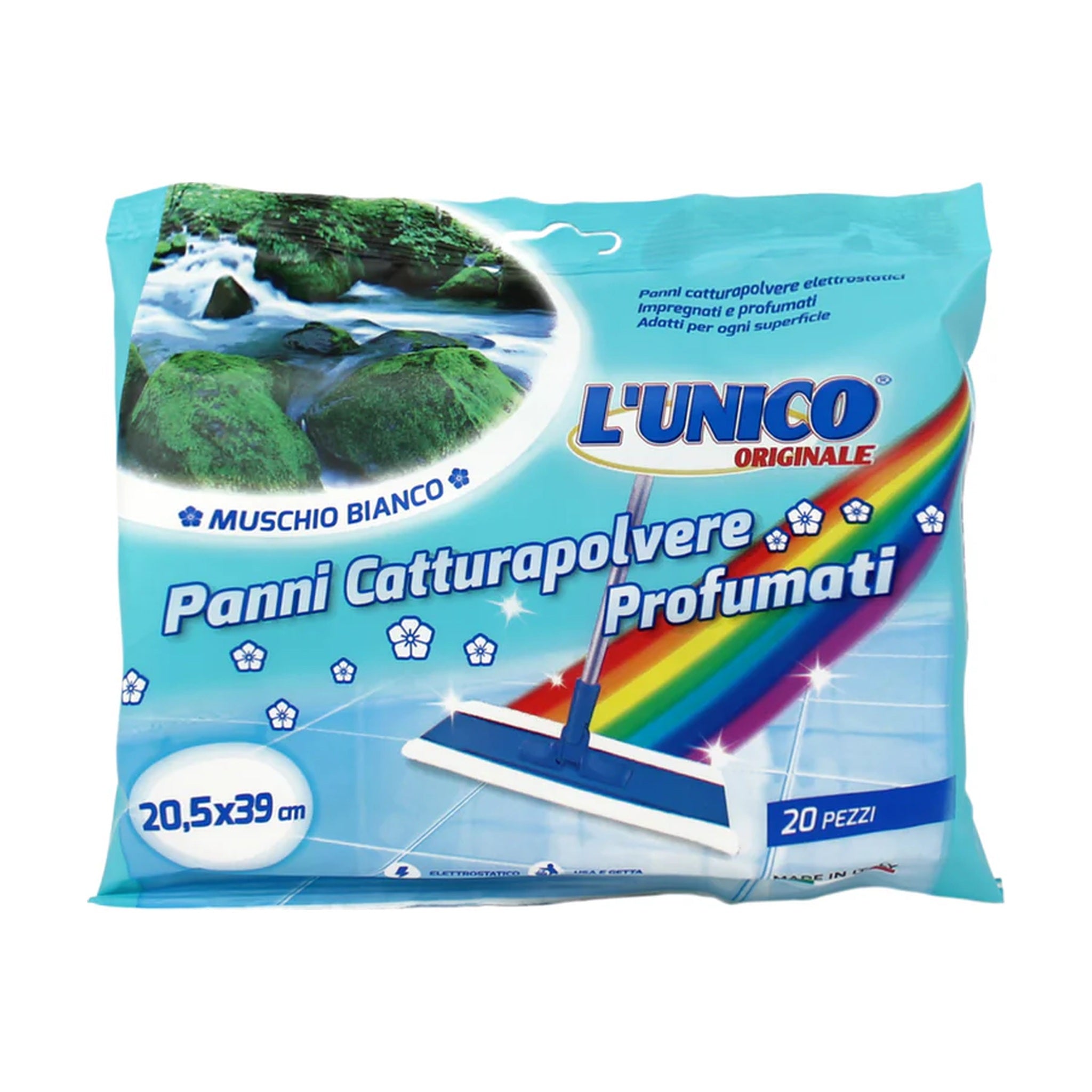 L’UNICO PANNI CATTURA POLVERE MUSCHIO BIANCO