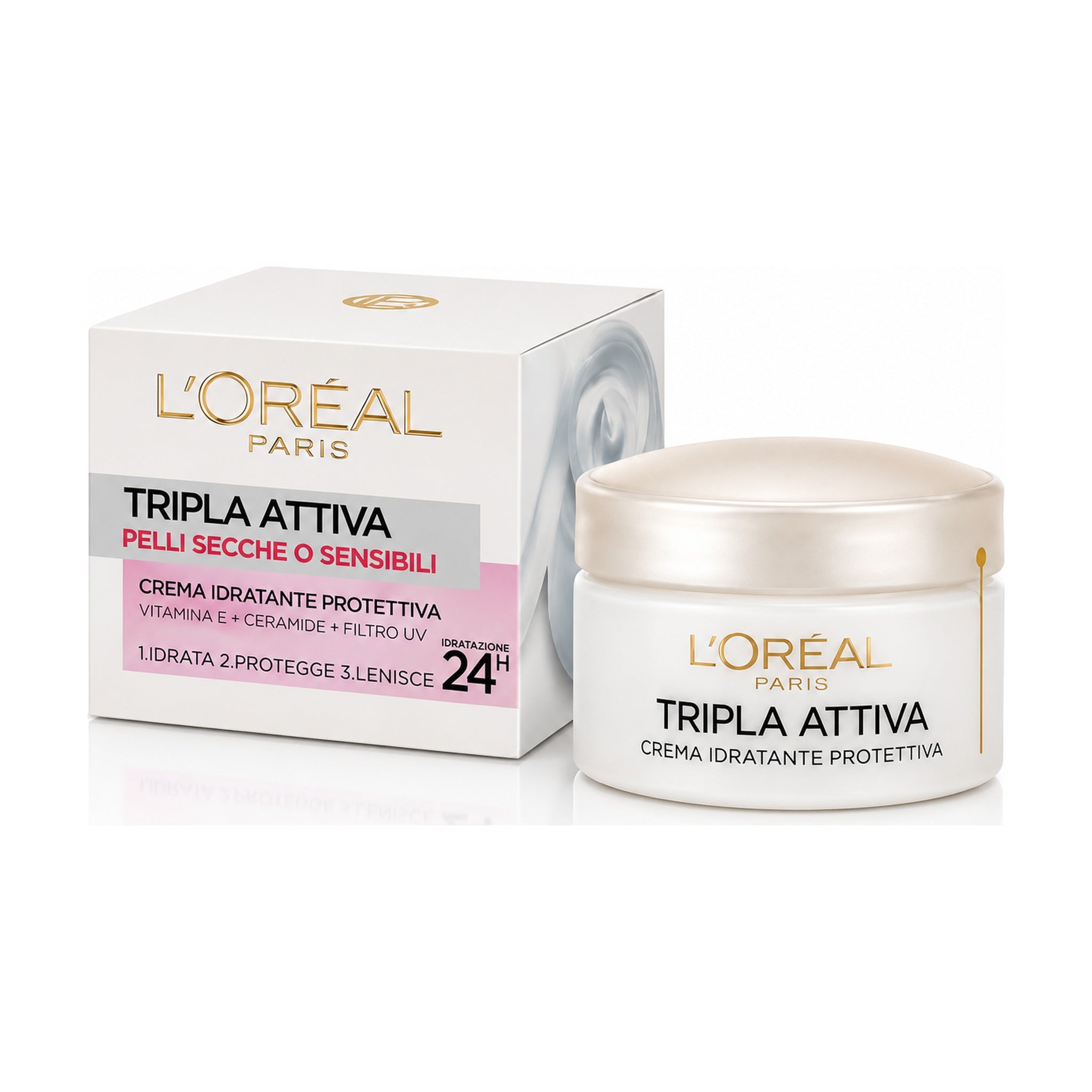 L’OREAL CREMA VISO TRIPLA ATTIVA 24H PELLI SENSIBILI