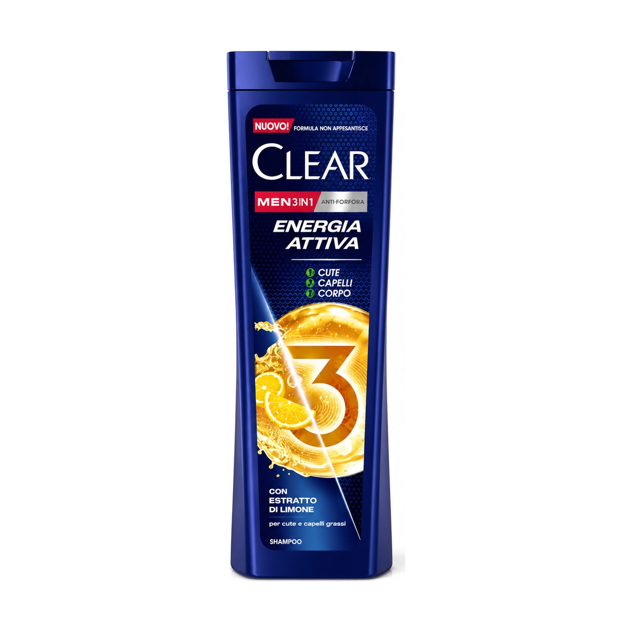 CLEAR SHAMPOO MEN ENERGIA ATTIVA 3IN1 225 ML