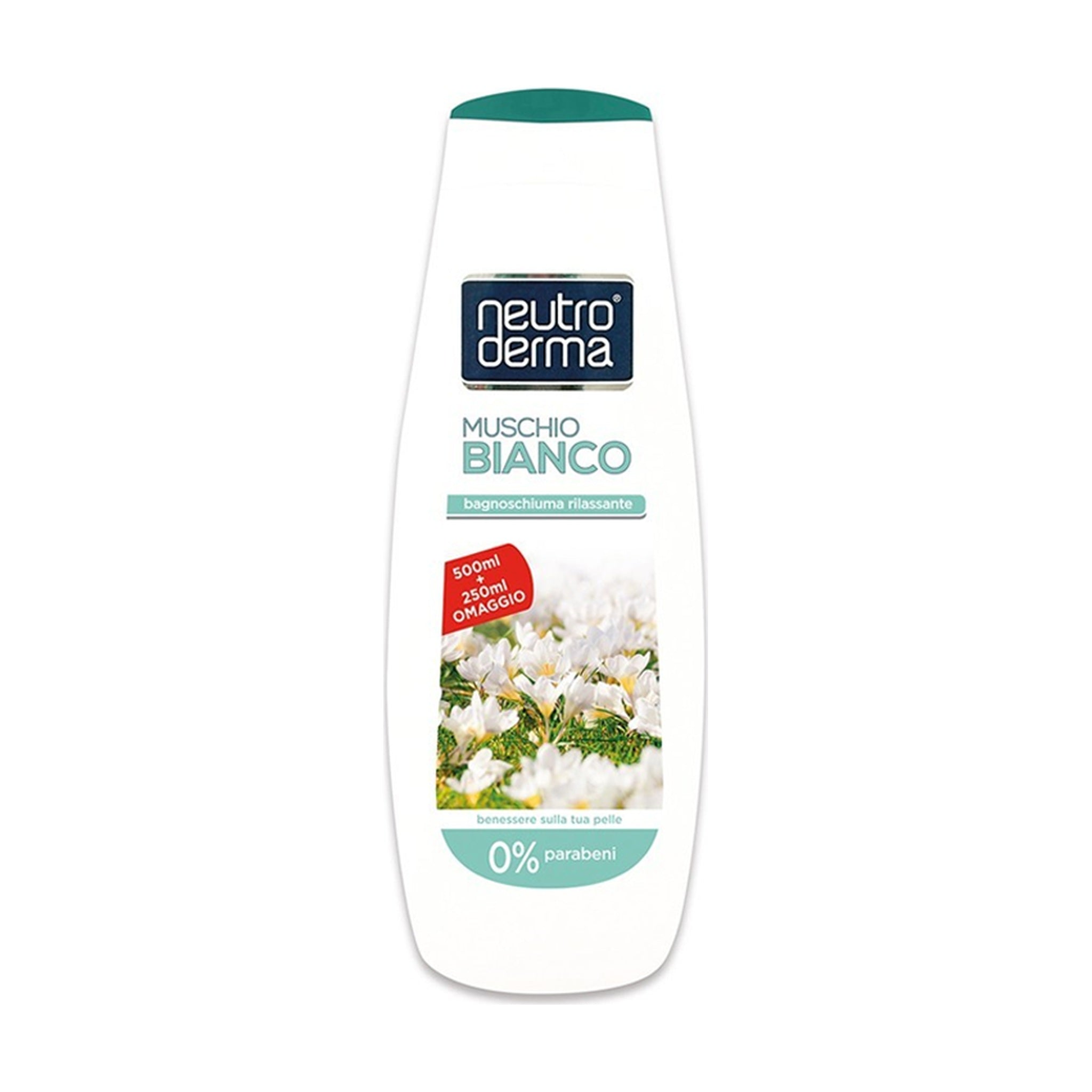 NEUTRO DERMA BAGNOSCHIUMA MUSCHIO BIANCO 750 ML