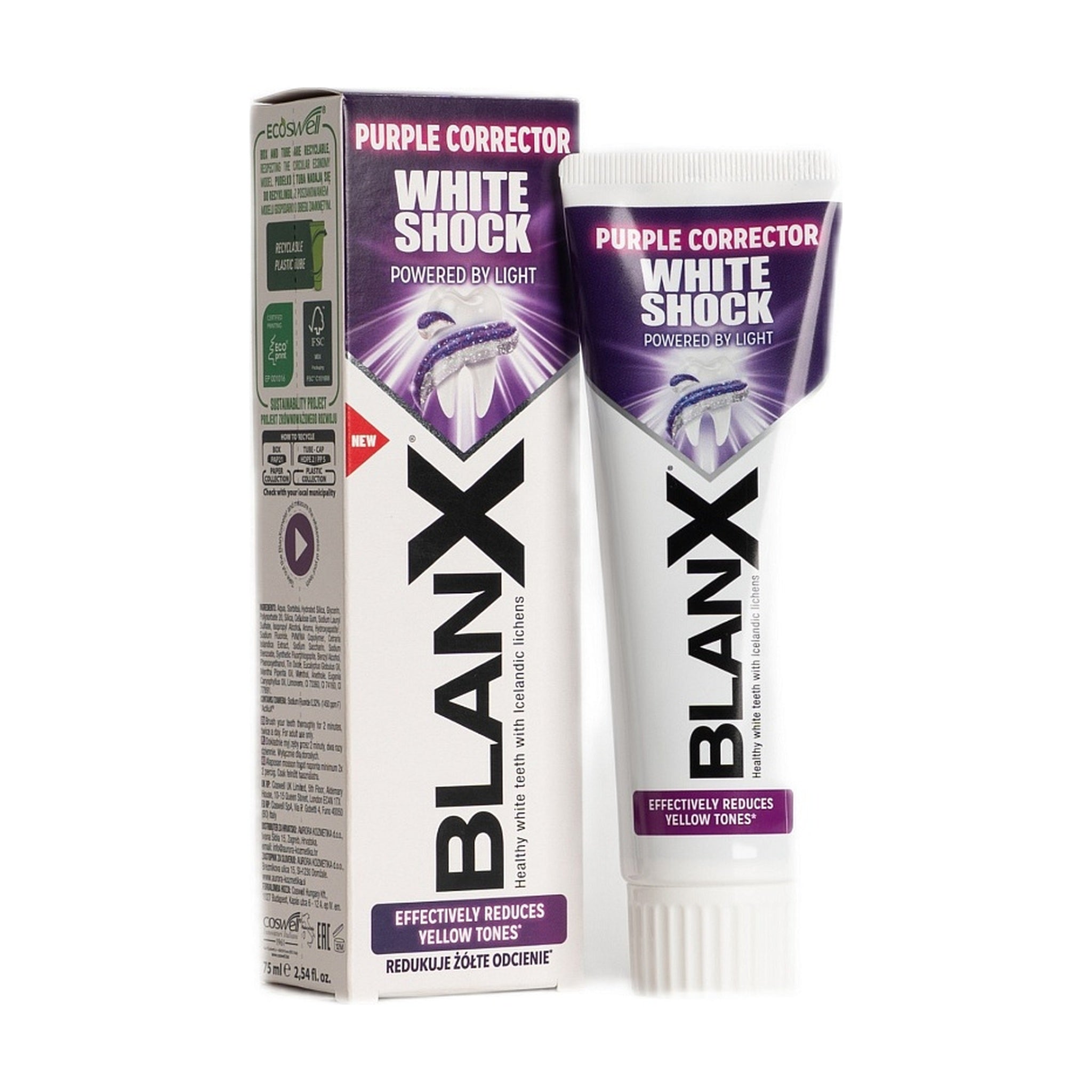 BLANX DENTIFRICIO BICOLOR VIOLA 75 ML