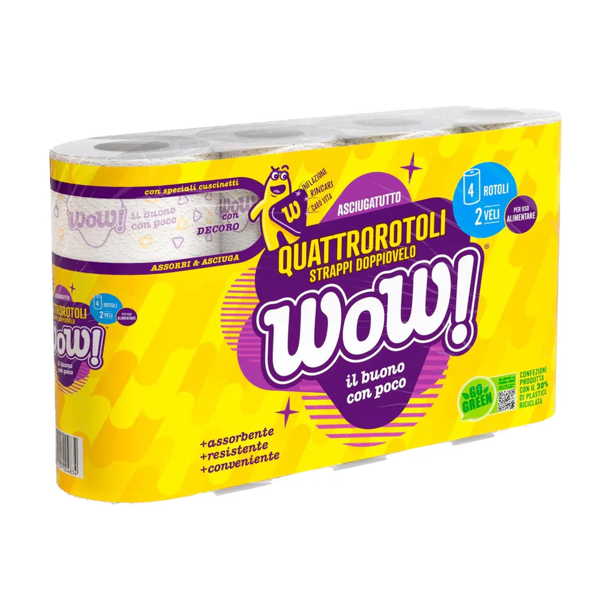 WOW ASCIUGATUTTO 4 ROTOLI