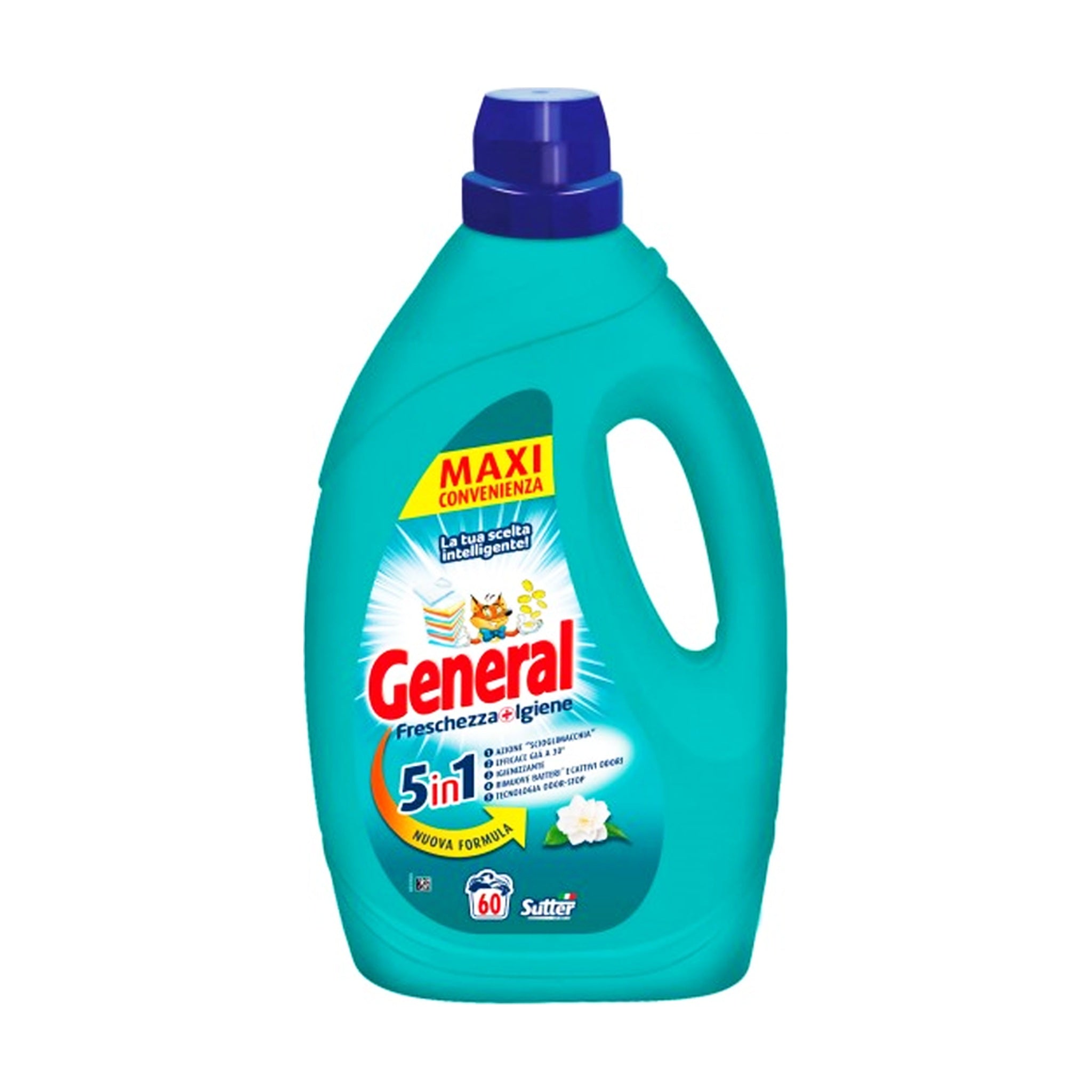 GENERAL LIQUIDO LAVATRICE FRESCHEZZA&IGIENE 60 MISURINI