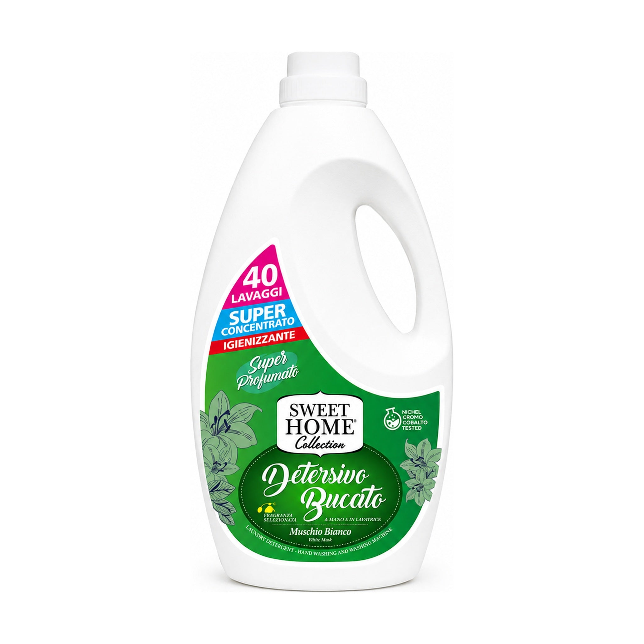 SWEET HOME DETERSIVO LIQUIDO MUSCHIO BIANCO 40 MISURINI