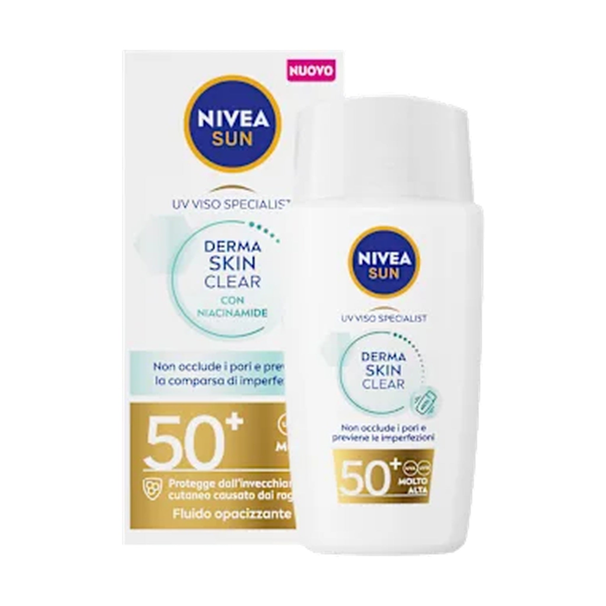 NIVEA SUN CREMA VISO FLUIDO INVISIBLE FP50+ 40 ML