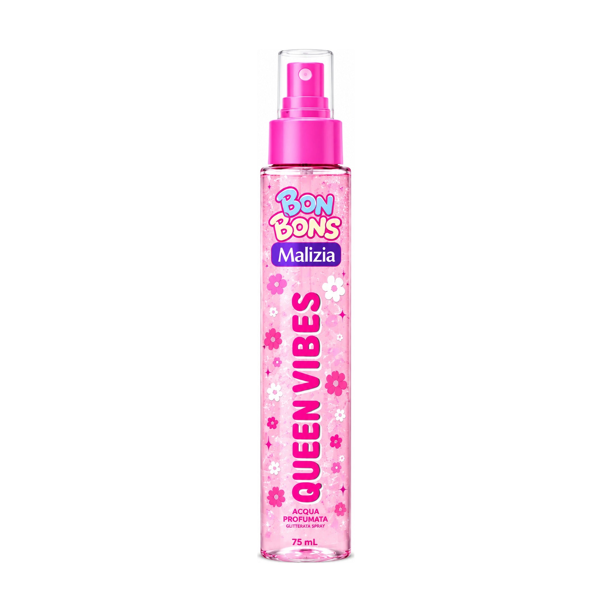 MALIZIA BON BONS ACQUA CORPO PROFUMATA SPRAY 75 ML QUEEN VIBES GLITTER