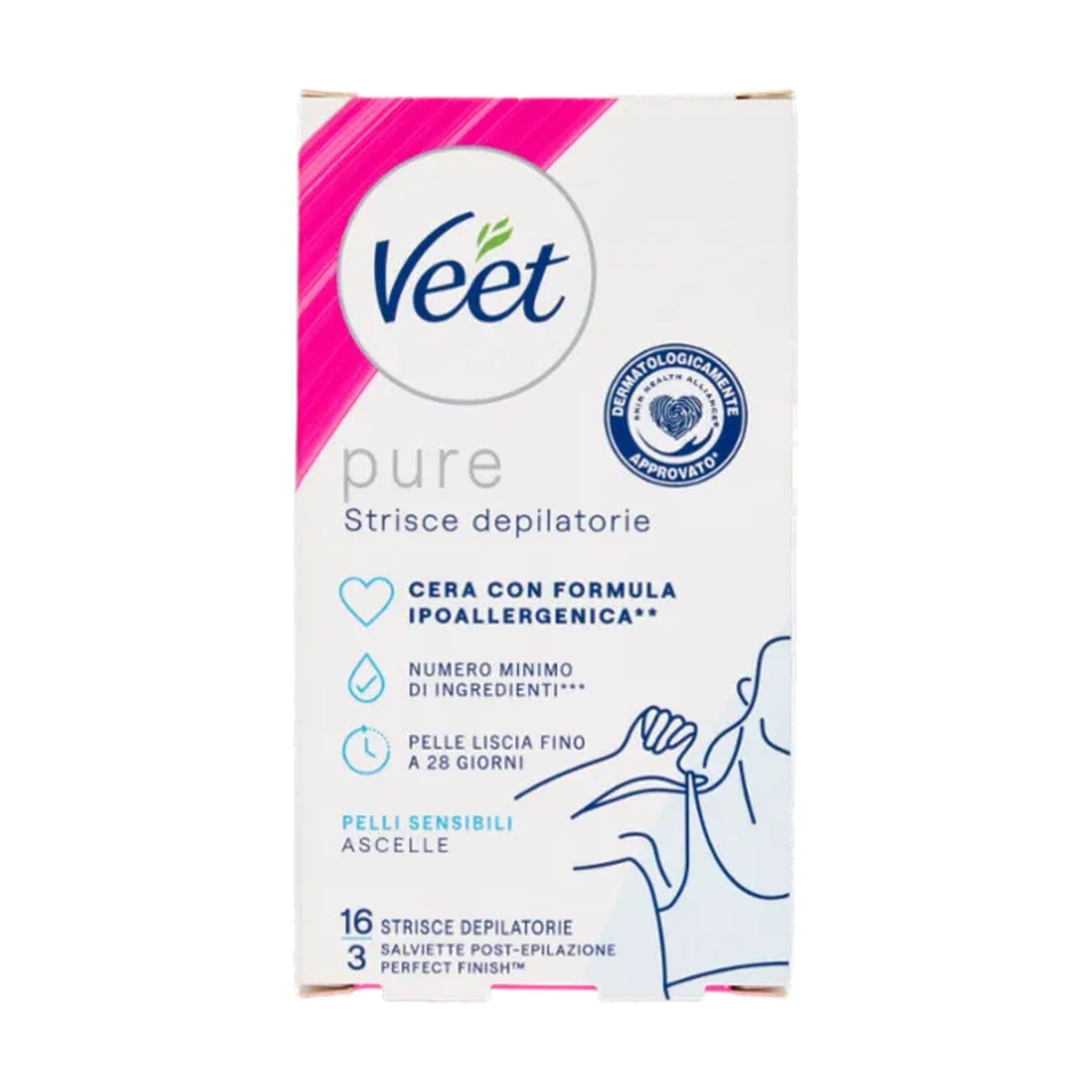 VEET STRISCE DEPILATORIE ASCELLE 16 PZ