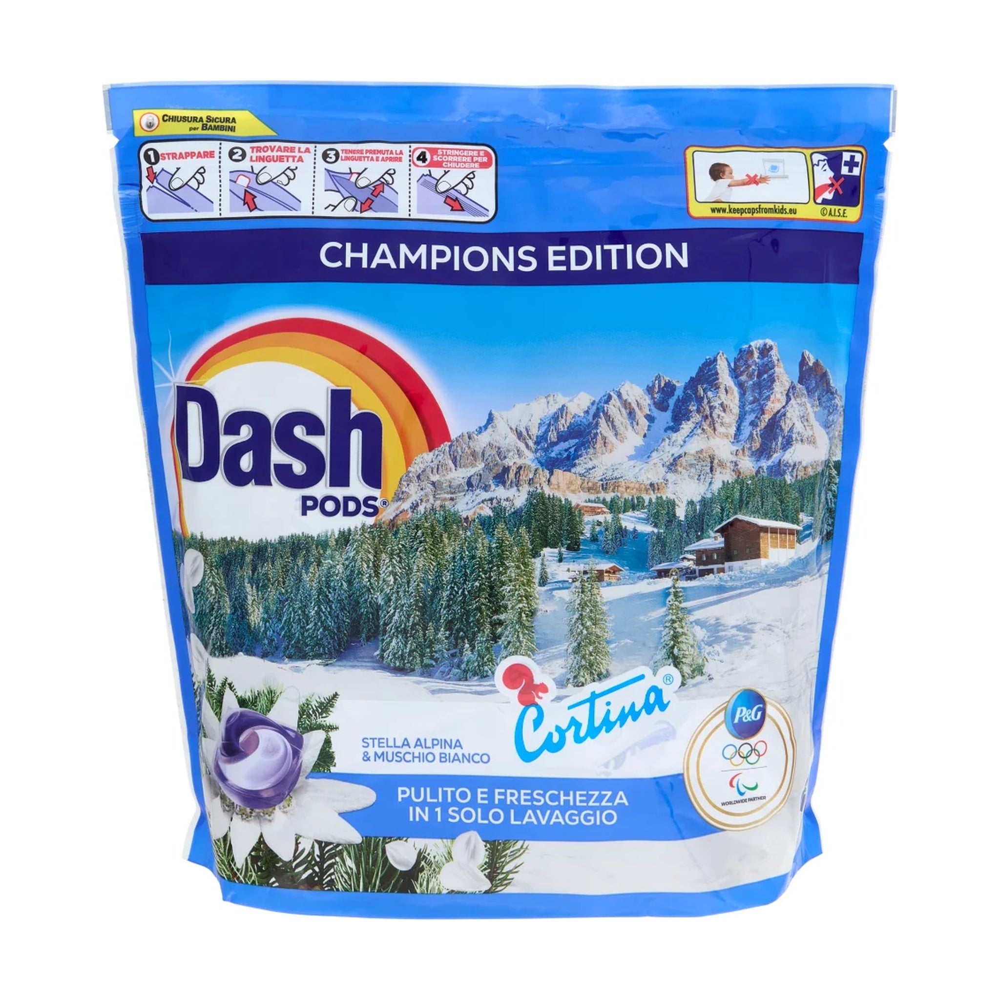 DASH PODS CHAMPIONS EDITION CORTINA STELLA ALPINA E MUSCHIO BIANCO