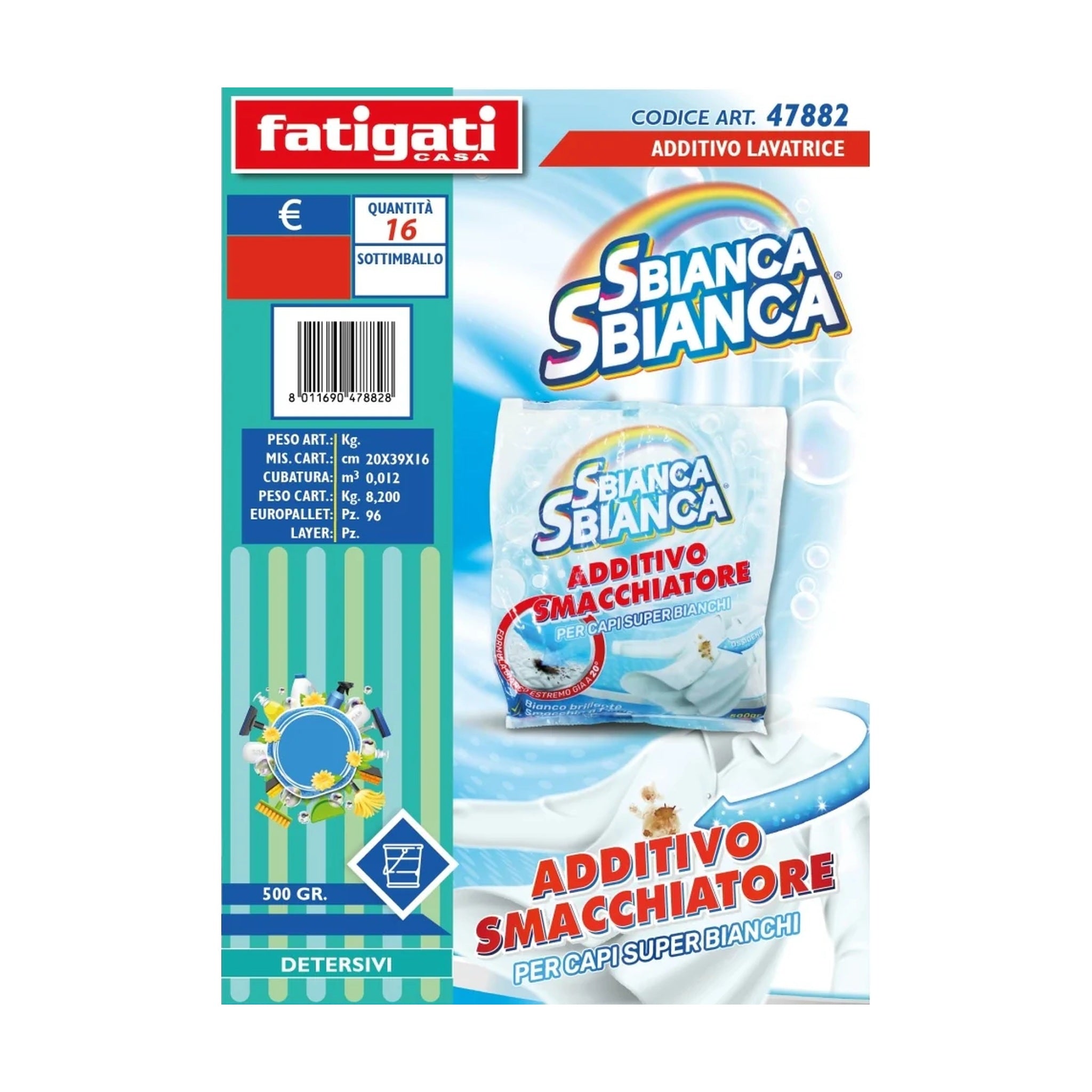 SBIANCA ADDITIVO SMACCHIATORE FATIGATI 500 GR