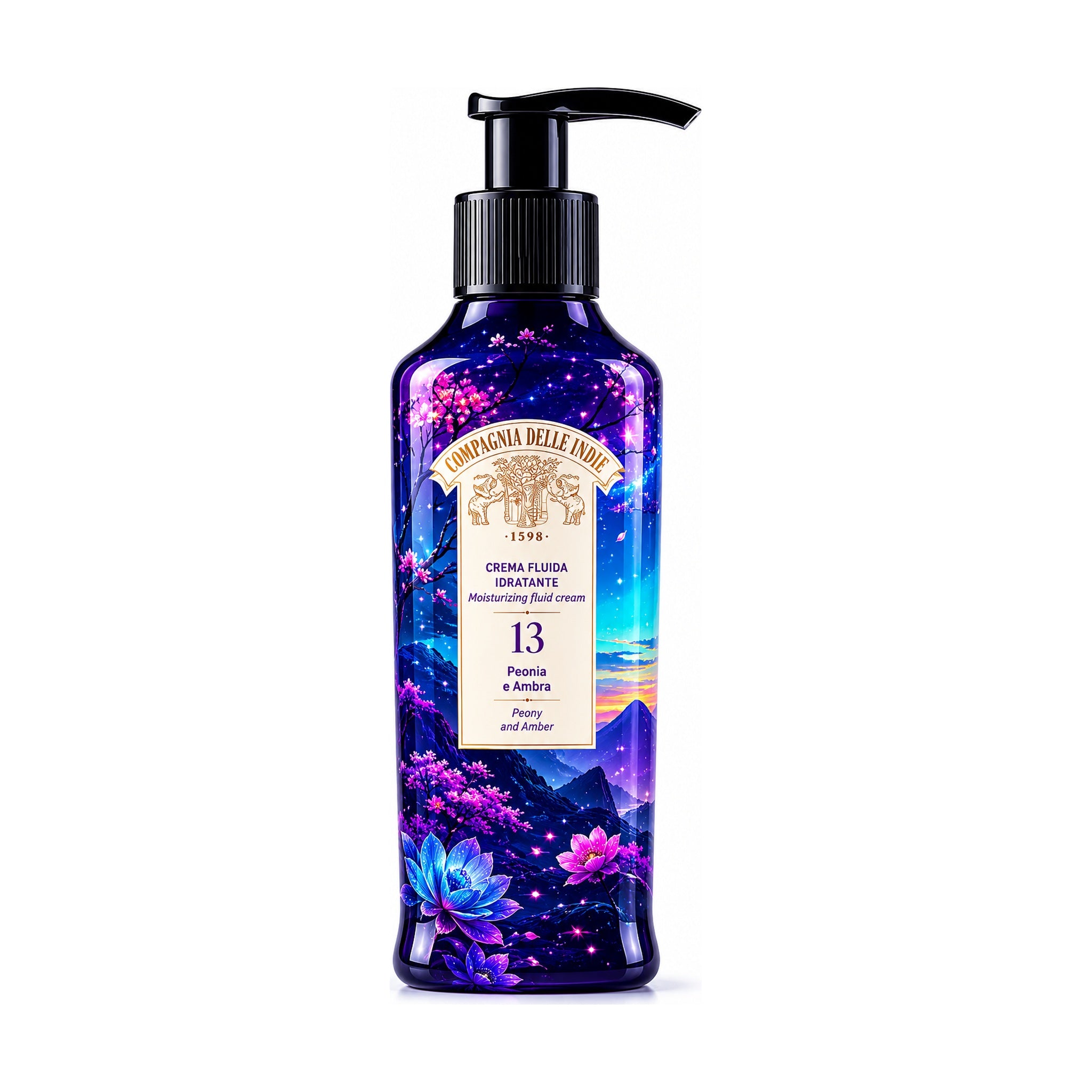 COMPAGNIA DELLE INDIE CREMA FLUIDA IDRATANTE 250 ML N.13 PEONIA E AMBRA