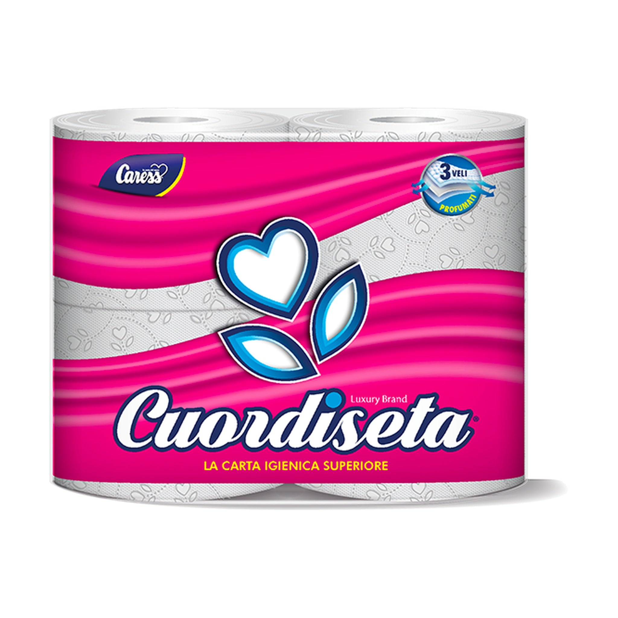 CARESS CARTA IGIENICA X4 CUOR DI SETA 3VELI