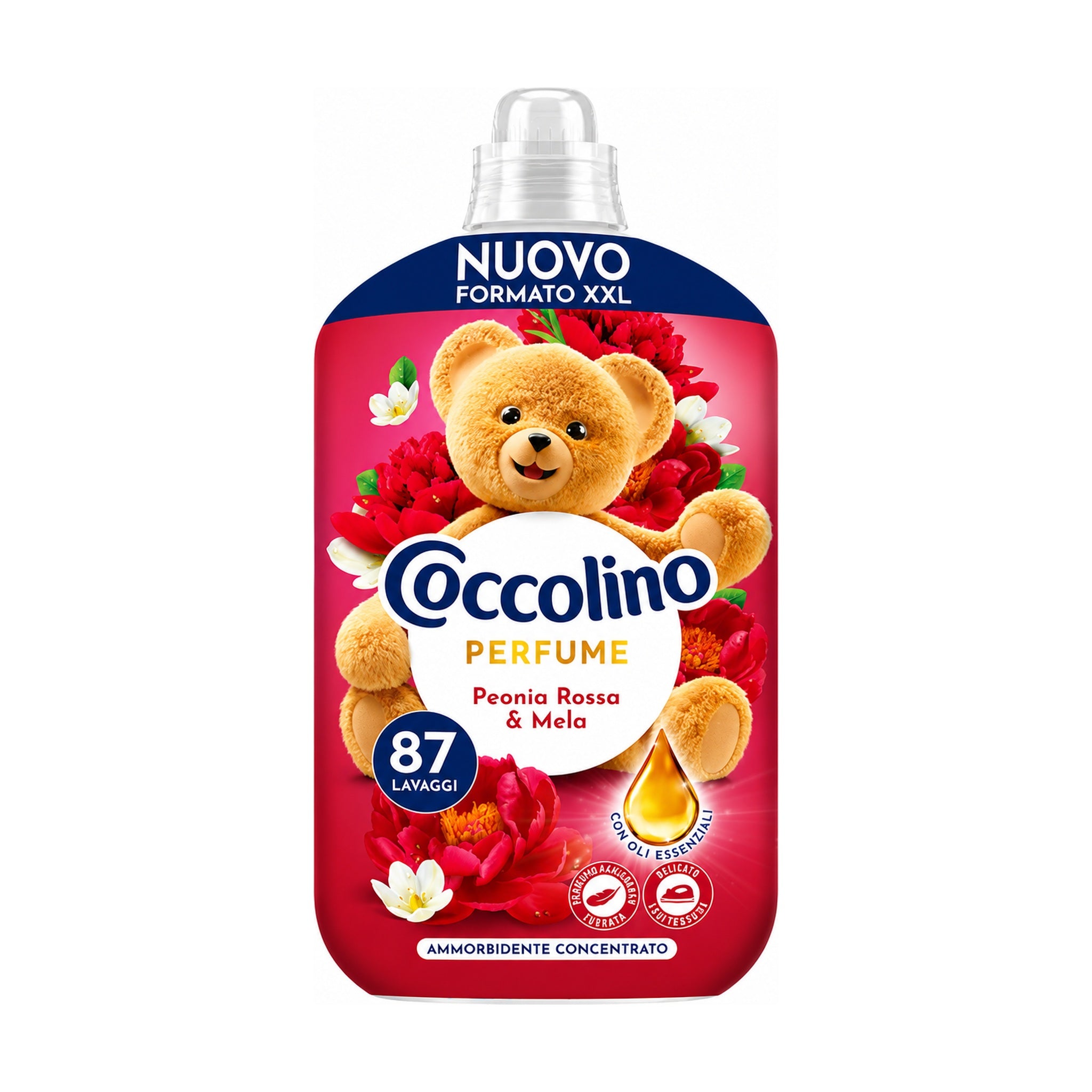 COCCOLINO AMMORBIDENTE  XXL PEONIA ROSSA E MELA