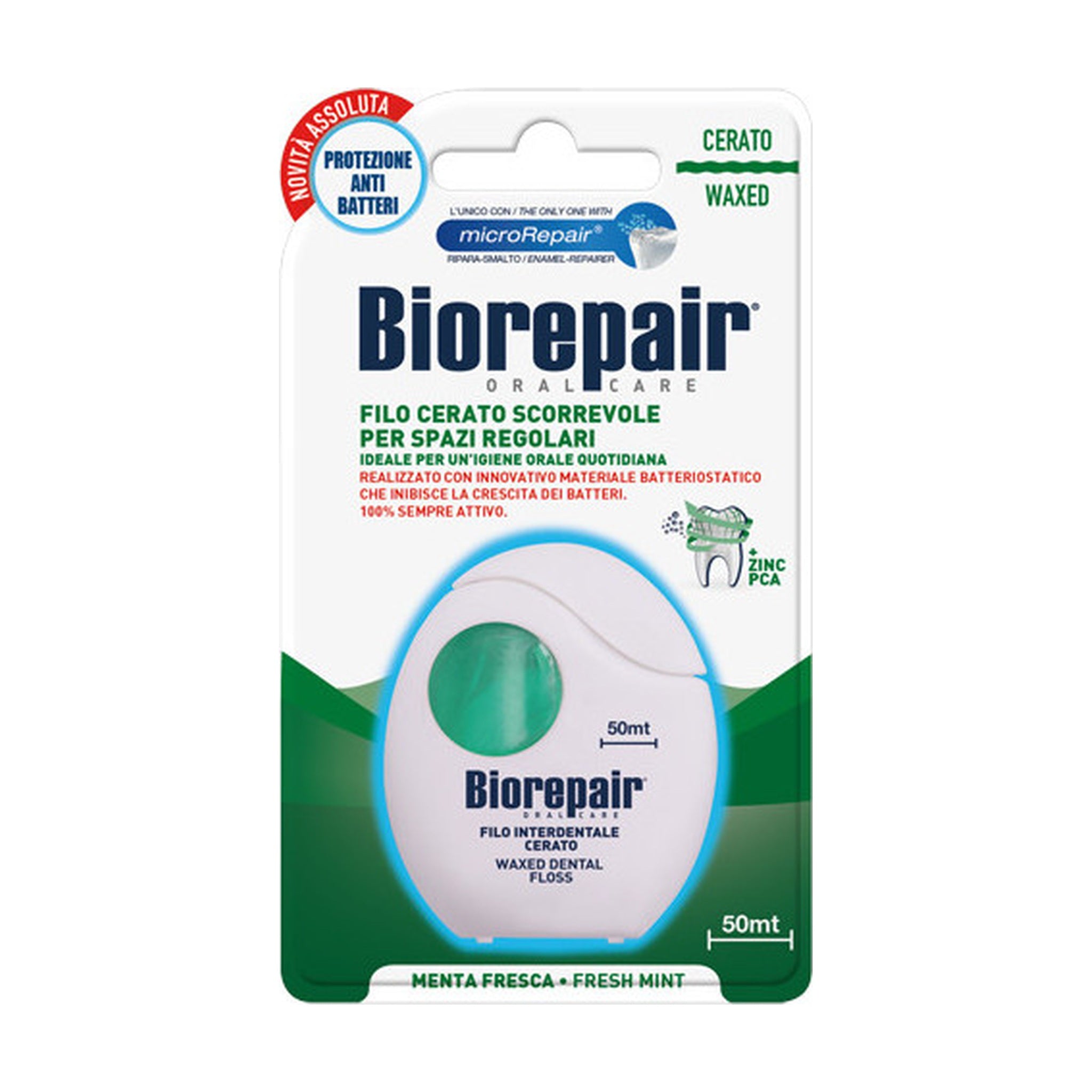 BIOREPAIR FILO INTERDENTALE CERATO 50 M