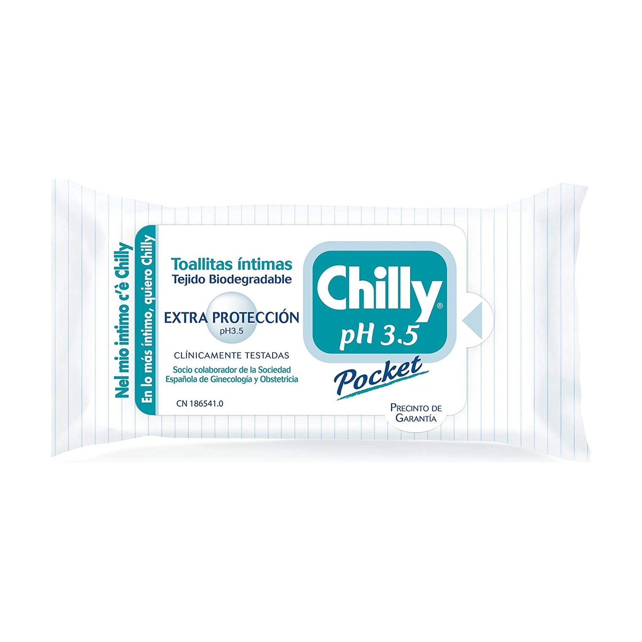 CHILLY POCKET SALVIETTINE INTIME PH 3.5 EXTRA PROTEZIONE 12 PZ