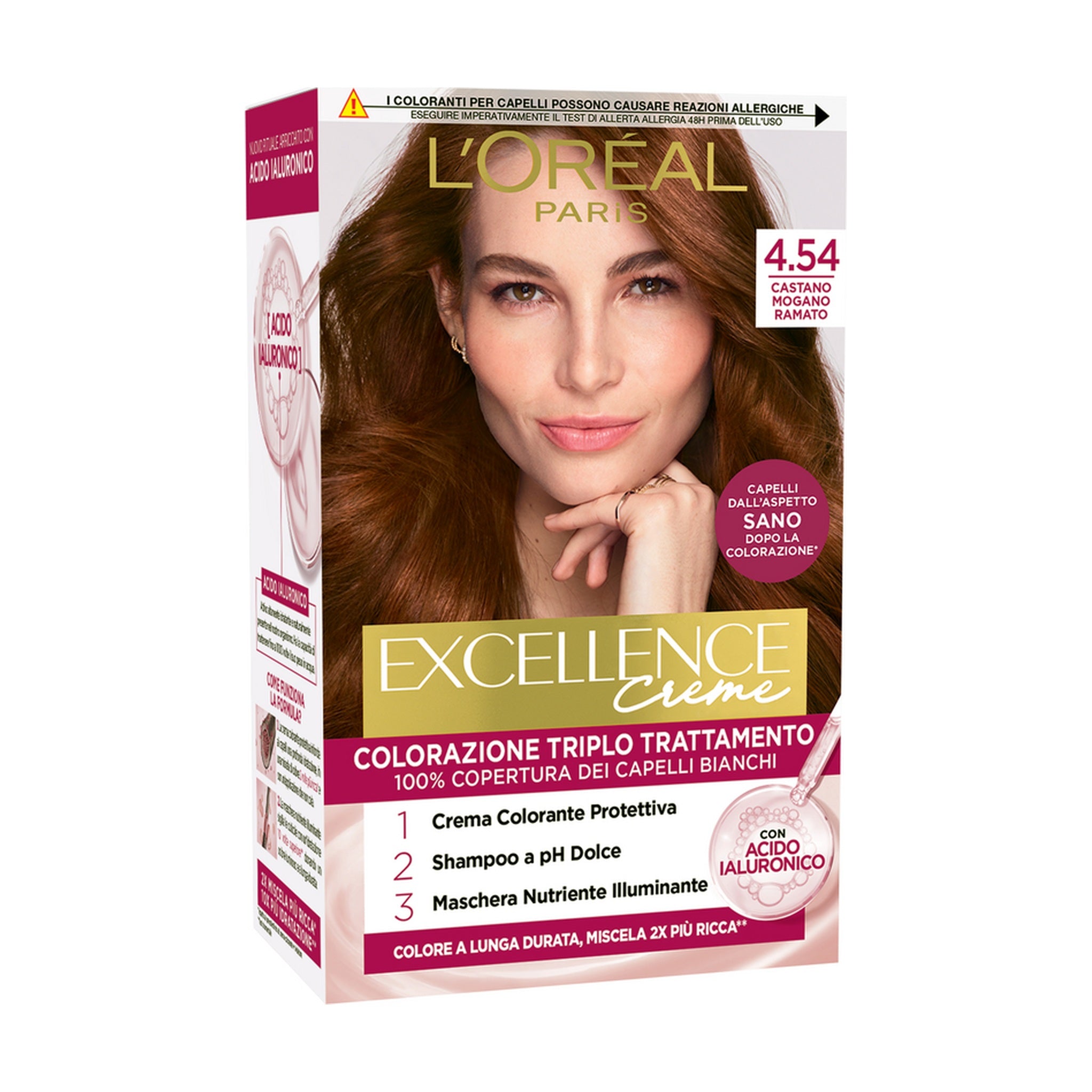 L'OREAL EXCELLENCE N.4.54 CASTANO MOGANO RAMATO